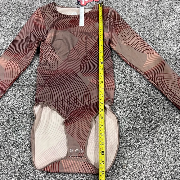 NWT! Yitty By Fabletics Nearly Naked Shapewear Longsleeve Body Brown Size 1X/2X - Picture 10 of 15